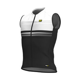 ALÉ Kolesarski dres brez rokavov - SLIDE - bela/črna