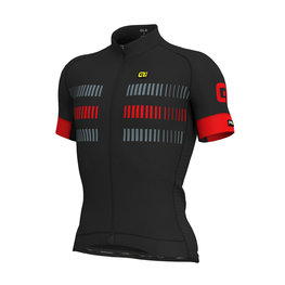 ALÉ Kolesarski dres s kratkimi rokavi - STRADA - rdeča/črna