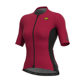 ALÉ Kolesarski dres s kratkimi rokavi - RACE LADY - bordo