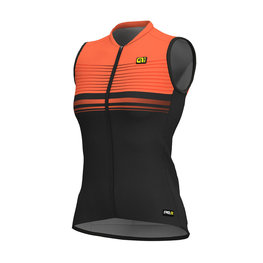 ALÉ Kolesarski dres brez rokavov - SLIDE LADY  - črna/oranžna