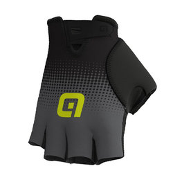 ALÉ Kolesarske rokavice s kratkimi prsti - DOTS  - črna/siva