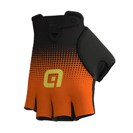 ALÉ Kolesarske rokavice s kratkimi prsti - DOTS  - črna/oranžna