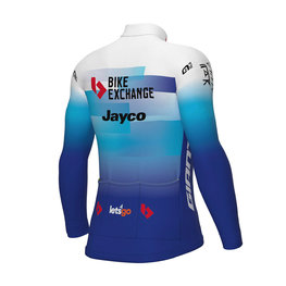 ALÉ Kolesarski dres z dolgimi rokavi zimski - BIKE EXCHANGE 2022 - modra/bela