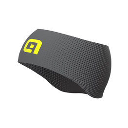ALÉ Kolesarski trak za lase - DOTS - črna/rumena/siva