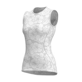 ALÉ Kolesarska  majica brez rokavov - PETUNIA LADY - bela