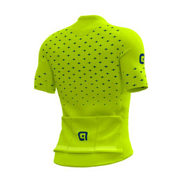 ALÉ Kolesarski dres s kratkimi rokavi - STARS - rumena