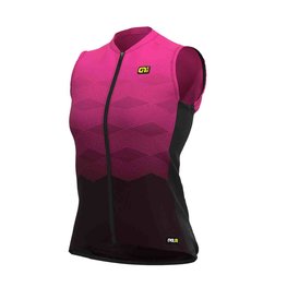 ALÉ Kolesarski dres brez rokavov - MAGNITUDE LADY - modra