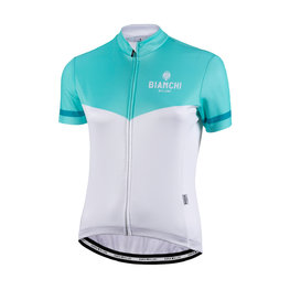 BIANCHI MILANO Kolesarski dres s kratkimi rokavi - GINOSA LADY - modra/bela