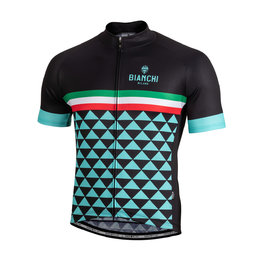 BIANCHI MILANO Kolesarski dres s kratkimi rokavi - CODIGORO - črna