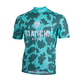 BIANCHI MILANO Kolesarski dres s kratkimi rokavi - PRIOLO MTB - modra