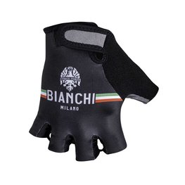 BIANCHI MILANO Kolesarske rokavice s kratkimi prsti - ENAS - črna