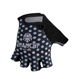 BIANCHI MILANO Kolesarske rokavice s kratkimi prsti - ENAS - svetlo modra/črna