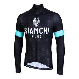 BIANCHI MILANO Kolesarski dres z dolgimi rokavi poletni - PERTICARA - črna