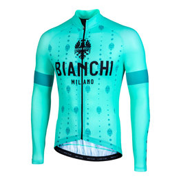 BIANCHI MILANO Kolesarski dres z dolgimi rokavi poletni - PERTICARA - zelena