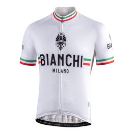 BIANCHI MILANO Kolesarski dres s kratkimi rokavi - ISALLE - bela