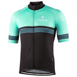 BIANCHI MILANO Kolesarski dres s kratkimi rokavi - PRIZZI - zelena/črna