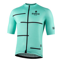 BIANCHI MILANO Kolesarski dres s kratkimi rokavi - DISUERI - svetlo modra