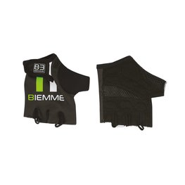 Kolesarske rokavice s kratkimi prsti - STRAPS - zelena/bela/črna