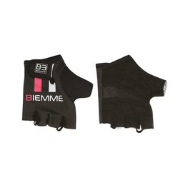 Kolesarske rokavice s kratkimi prsti - STRAPS - rožnata/črna/bela