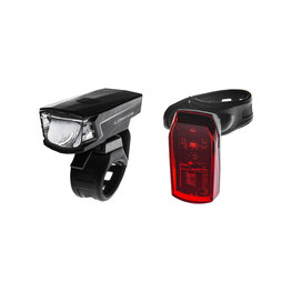 luč - SINGLE 1+1LED - črna