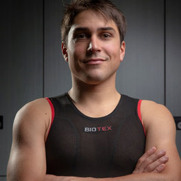 BIOTEX Kolesarska majica brez rokavov - SUN  - črna