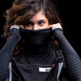 BIOTEX Kolesarski grelnik vratu - MERINO - siva