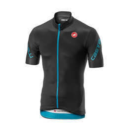 CASTELLI Kolesarski dres s kratkimi rokavi - ENTRATA 3.0 - siva/svetlo modra