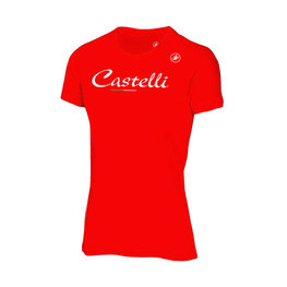 CASTELLI Kolesarska  majica s kratkimi rokavi - CLASSIC W - rdeča