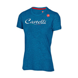 CASTELLI Kolesarska  majica s kratkimi rokavi - CLASSIC W - modra