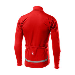 CASTELLI Kolesarska  podaljšana jakna - RADDOPPIA 2 - rdeča