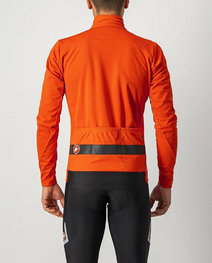 CASTELLI Kolesarska  podaljšana jakna - RADDOPPIA 3 - rdeča