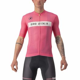 CASTELLI Kolesarski dres s kratkimi rokavi - GIRO D'ITALIA 2024 - rožnata