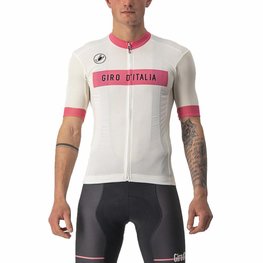 CASTELLI Kolesarski dres s kratkimi rokavi - GIRO D'ITALIA 2024 - bela