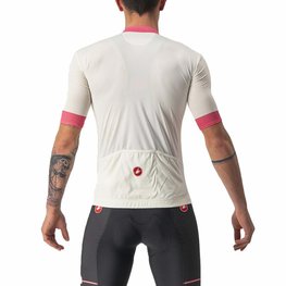 CASTELLI Kolesarski dres s kratkimi rokavi - GIRO D'ITALIA 2024 - bela
