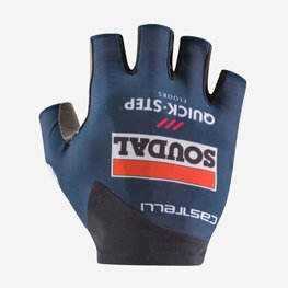 CASTELLI Kolesarske rokavice s kratkimi prsti - SOUDAL QUICK-STEP 24 - modra