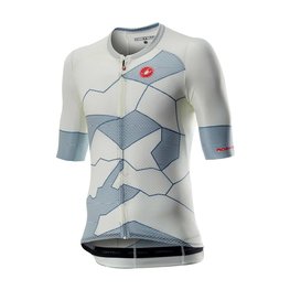CASTELLI Kolesarski dres s kratkimi rokavi - CLIMBER'S 3.0 - svetlo modra/bež