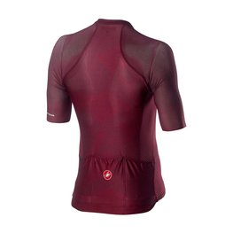 CASTELLI Kolesarski dres s kratkimi rokavi - CLIMBER'S 3.0 - bordo