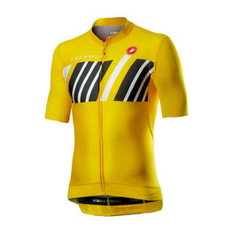 CASTELLI Kolesarski dres s kratkimi rokavi - HORS CATEGORIE - rumena