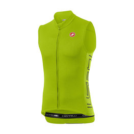 CASTELLI Kolesarski dres brez rokavov - ENTRATA V - zelena