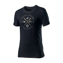 CASTELLI Kolesarska  majica s kratkimi rokavi - SARTO - črna