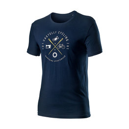 CASTELLI Kolesarska  majica s kratkimi rokavi - SARTO - modra