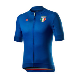 CASTELLI Kolesarski dres s kratkimi rokavi - ITALIA 20 - modra