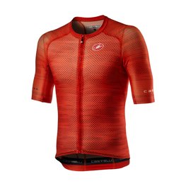 CASTELLI Kolesarski dres s kratkimi rokavi - CLIMBER'S 3.0 SL JRS - rdeča