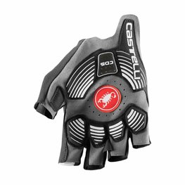 CASTELLI Kolesarske rokavice s kratkimi prsti - ROSSO CORSA PRO V - bela