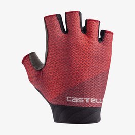 CASTELLI Kolesarske rokavice s kratkimi prsti - ROUBAIX GEL 2 LADY - bordo
