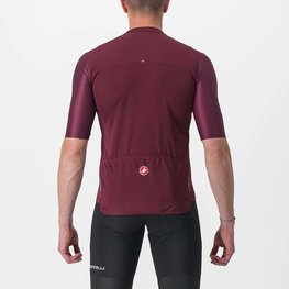 CASTELLI Kolesarski dres s kratkimi rokavi - PROLOGO VII - rumena/slonovina/bordo