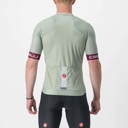 CASTELLI Kolesarski dres s kratkimi rokavi - ENTRATA VI - zelena