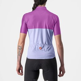 CASTELLI Kolesarski dres s kratkimi rokavi - VELOCISSIMA LADY - vijolična