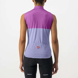 CASTELLI Kolesarski dres brez rokavov - VELOCISSIMA LADY - vijolična