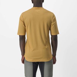 CASTELLI Kolesarski dres s kratkimi rokavi - TRAIL TECH 2 - rumena